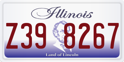 IL license plate Z398267