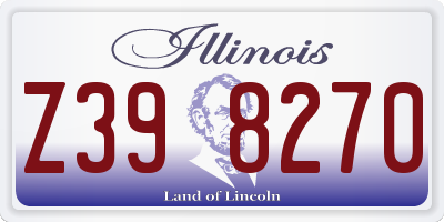 IL license plate Z398270