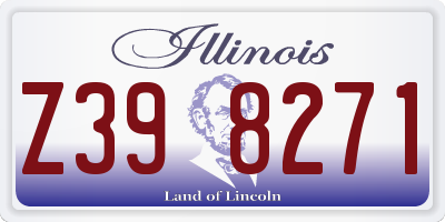 IL license plate Z398271