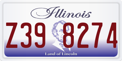IL license plate Z398274