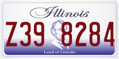 IL license plate Z398284