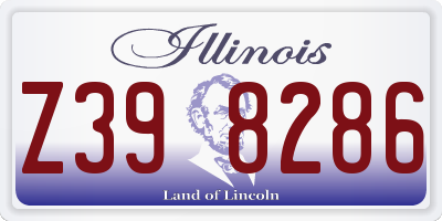 IL license plate Z398286