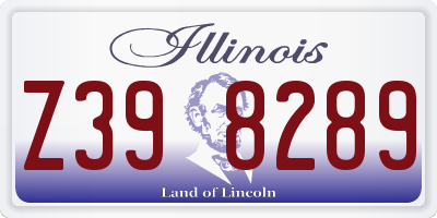 IL license plate Z398289