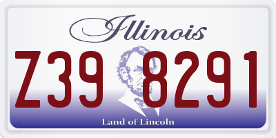 IL license plate Z398291