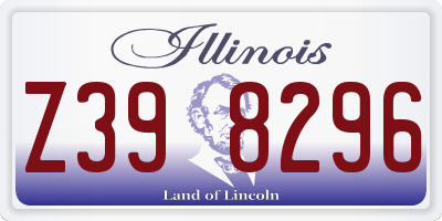 IL license plate Z398296