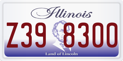 IL license plate Z398300