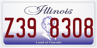 IL license plate Z398308