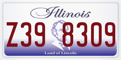 IL license plate Z398309