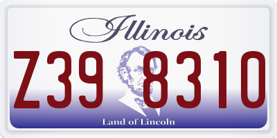 IL license plate Z398310