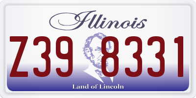 IL license plate Z398331