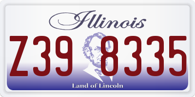 IL license plate Z398335