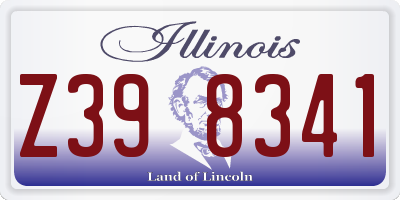 IL license plate Z398341