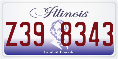 IL license plate Z398343