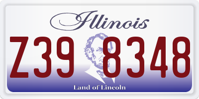 IL license plate Z398348