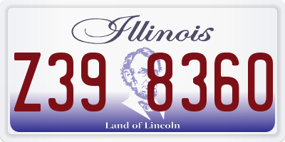 IL license plate Z398360