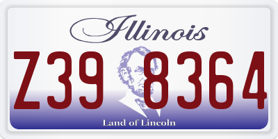IL license plate Z398364