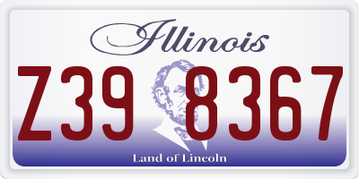 IL license plate Z398367