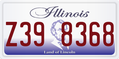 IL license plate Z398368