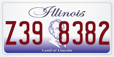 IL license plate Z398382