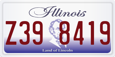 IL license plate Z398419