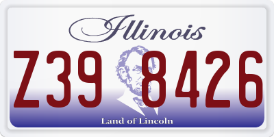 IL license plate Z398426