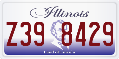 IL license plate Z398429
