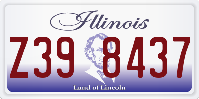 IL license plate Z398437