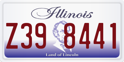 IL license plate Z398441