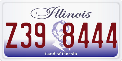 IL license plate Z398444