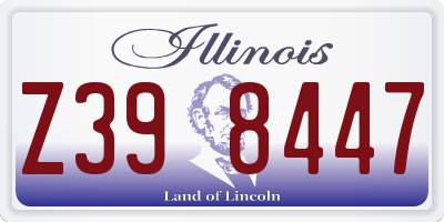IL license plate Z398447