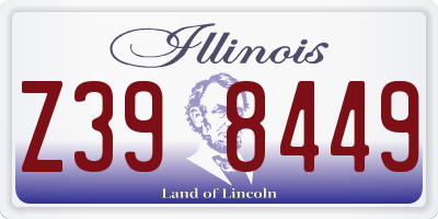 IL license plate Z398449