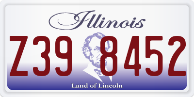IL license plate Z398452