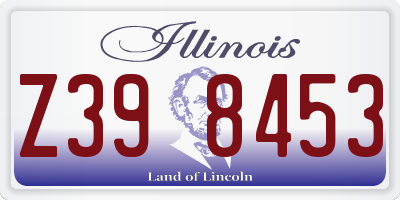 IL license plate Z398453