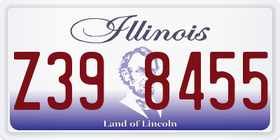 IL license plate Z398455
