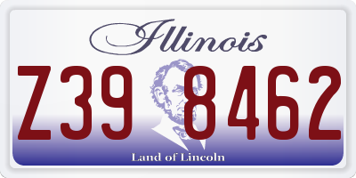 IL license plate Z398462