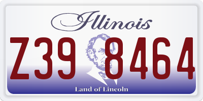 IL license plate Z398464
