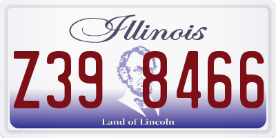 IL license plate Z398466