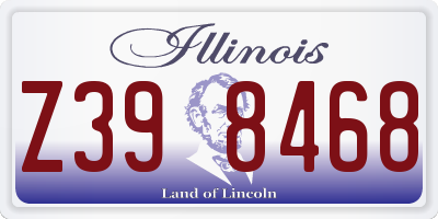 IL license plate Z398468