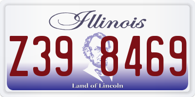 IL license plate Z398469