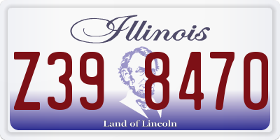 IL license plate Z398470