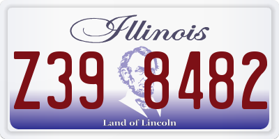 IL license plate Z398482