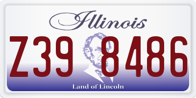 IL license plate Z398486