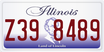 IL license plate Z398489