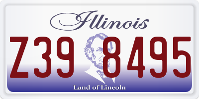 IL license plate Z398495