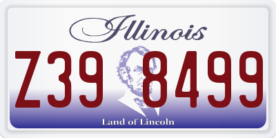 IL license plate Z398499
