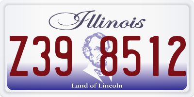 IL license plate Z398512