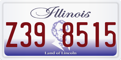 IL license plate Z398515