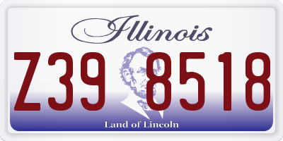 IL license plate Z398518