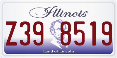 IL license plate Z398519