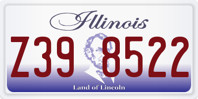 IL license plate Z398522